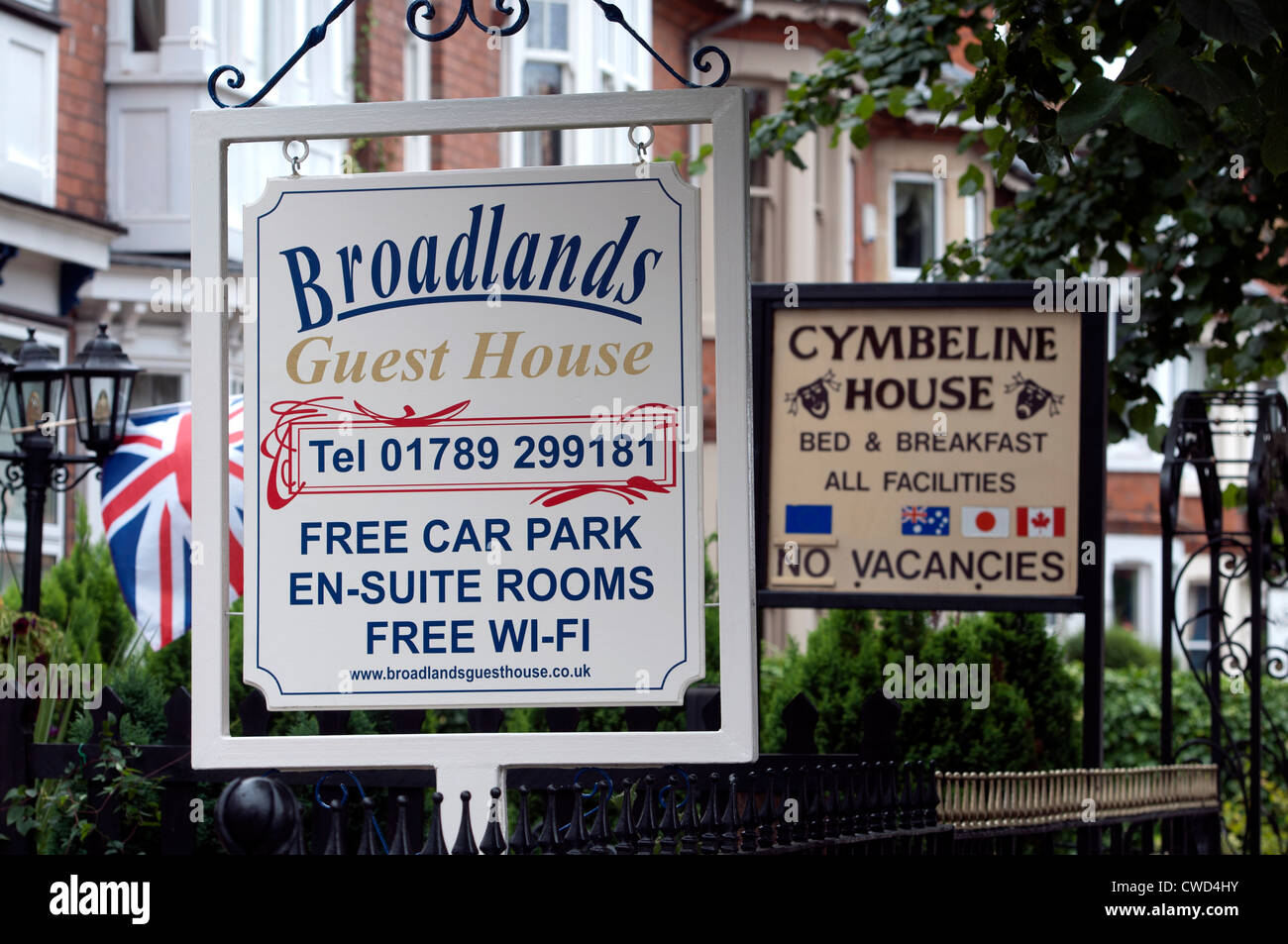 Guest house segni, Stratford-upon-Avon, Regno Unito Foto Stock