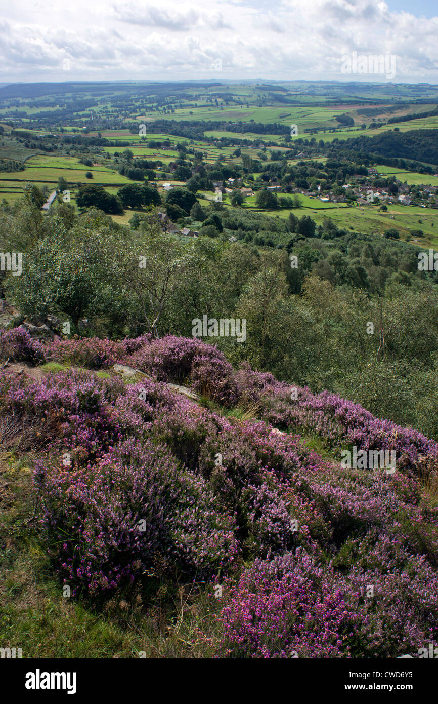 Bordo Curbar, Peak District, Derbyshire Foto Stock