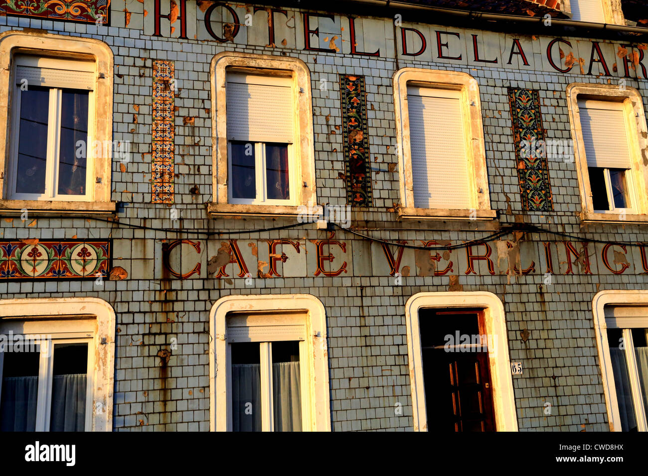 Hotel De La Gare, in Normandia. Foto Stock Hotel De La Gare, in Normandia. Foto Stock
