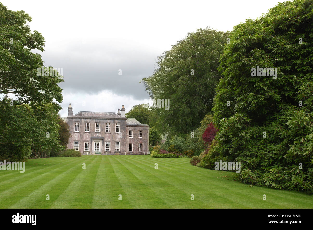 Casa Trewithen in Trewithen Gardens at Grampound nr Truro Foto Stock