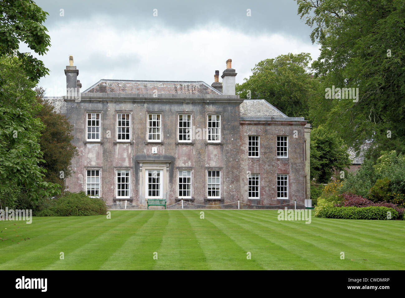 Casa Trewithen in Trewithen Gardens at Grampound nr Truro Foto Stock