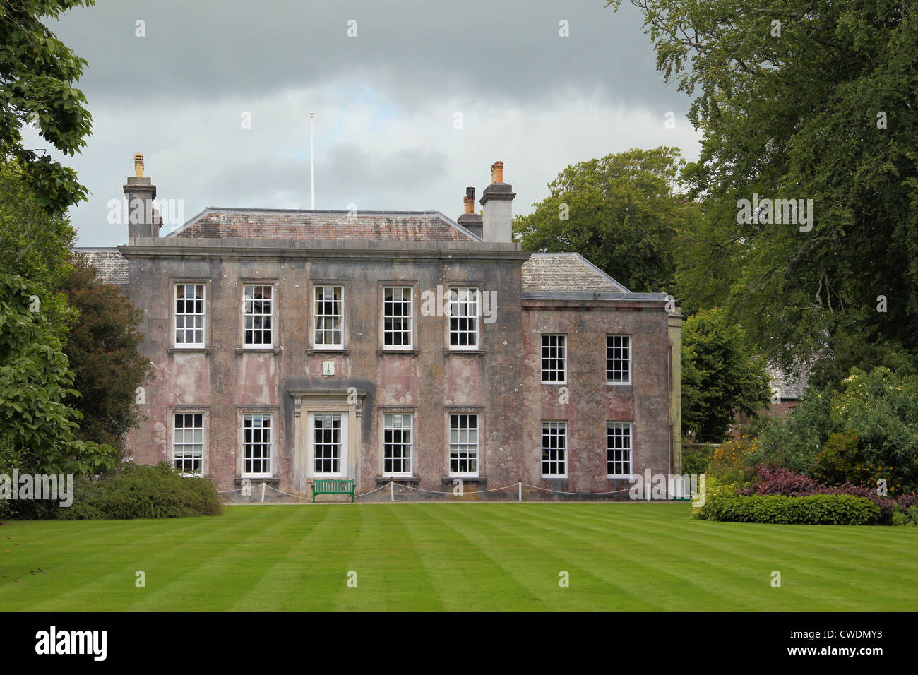 Casa Trewithen in Trewithen Gardens at Grampound nr Truro Foto Stock