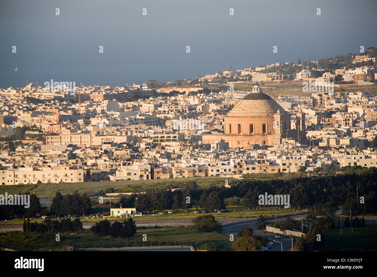 L'Europa, Malta, Mosta, città e dome Foto Stock
