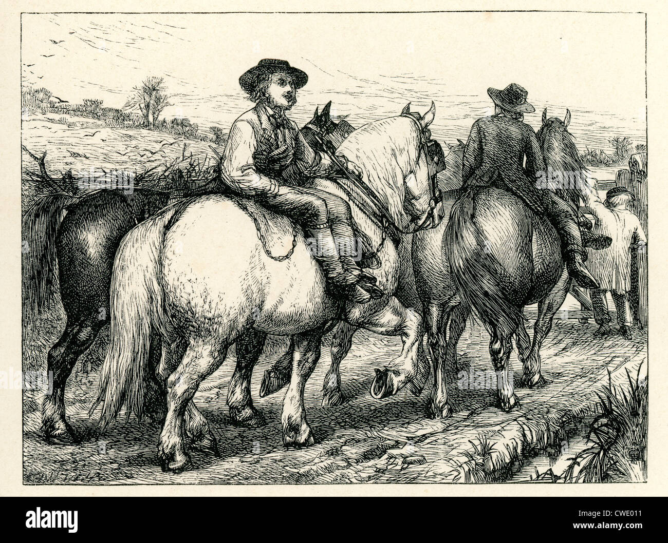 Elegia in un paese cimitero da J D Watson. Come joeund hanno fatto guidare la loro squadra lontano Foto Stock