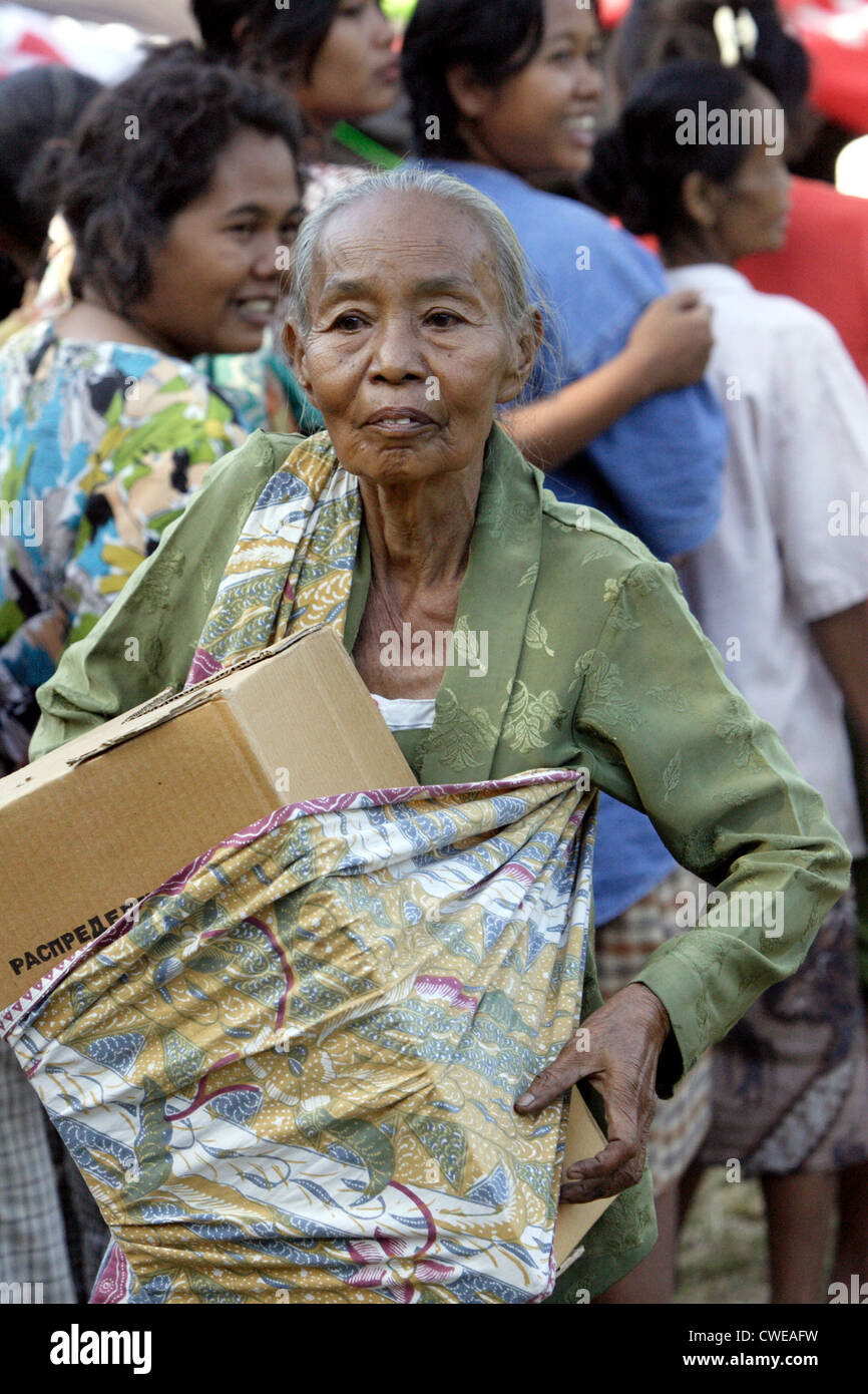 Le vittime del terremoto, Java Foto Stock