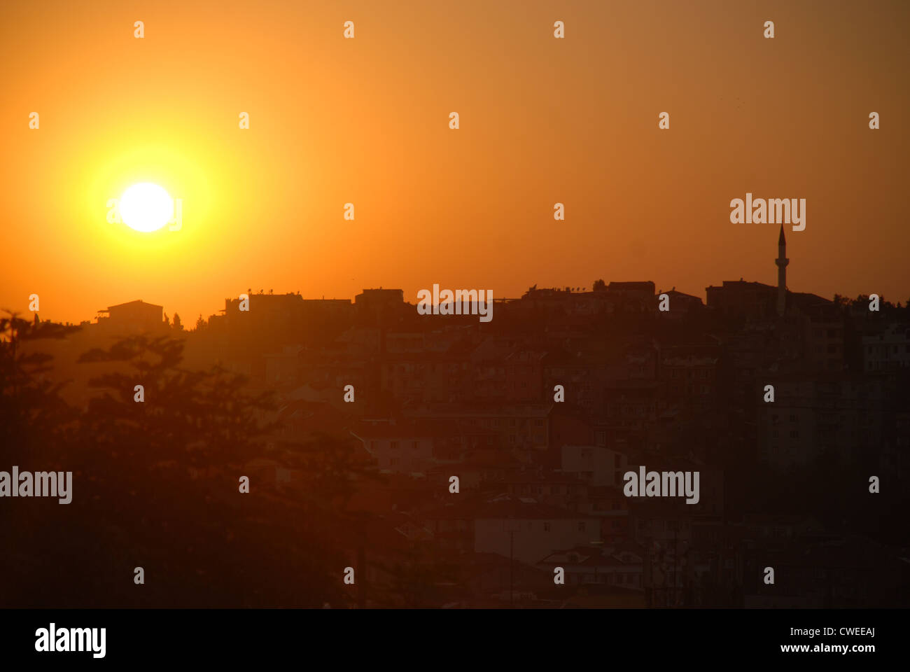 Tramonto a Istanbul. Foto di Adam Alexander/Alamy Foto Stock
