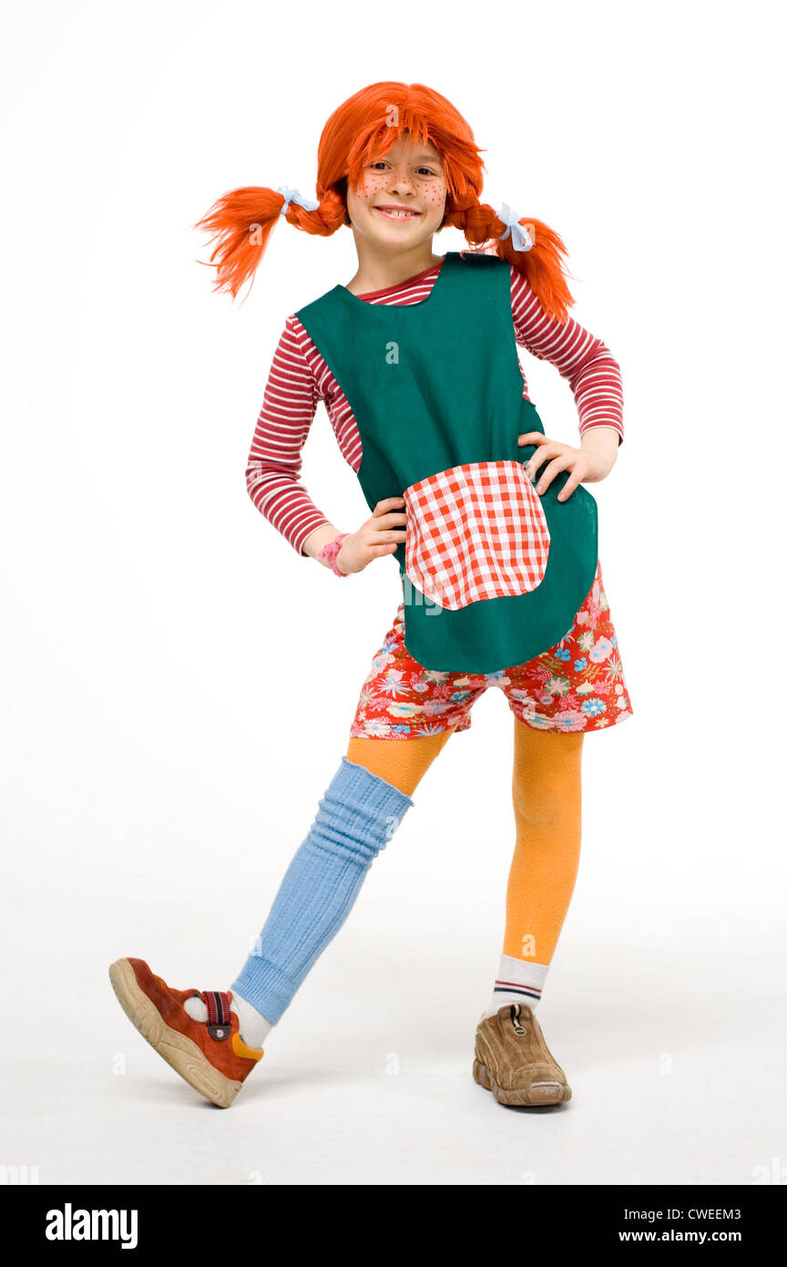 Berlino, ragazze vestito come Pippi Calzelunghe Foto stock - Alamy