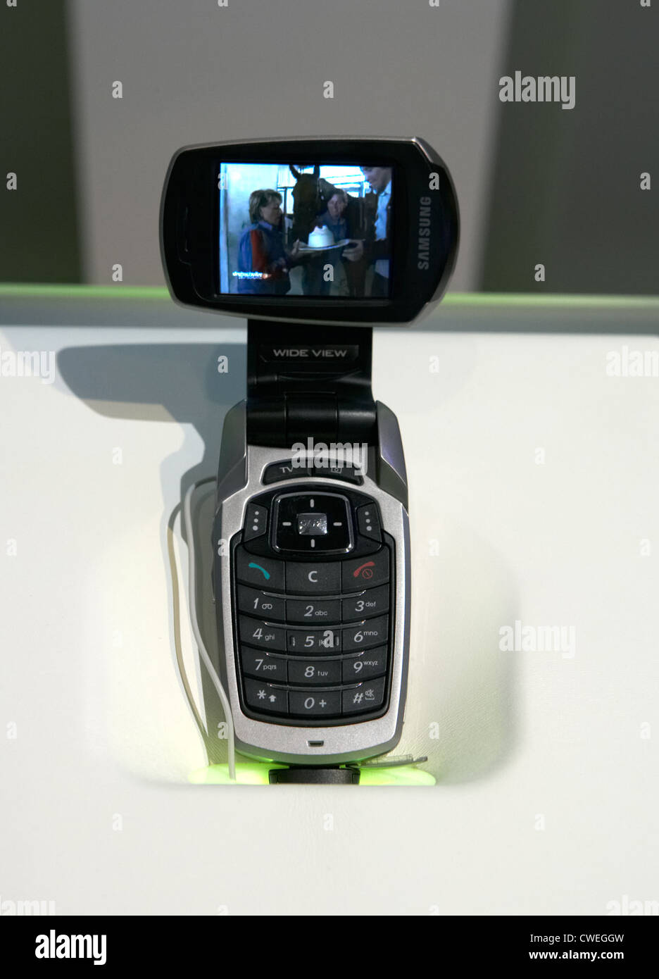 Telefono cellulare Samsung con la ricezione del televisore è anche possibile Foto Stock