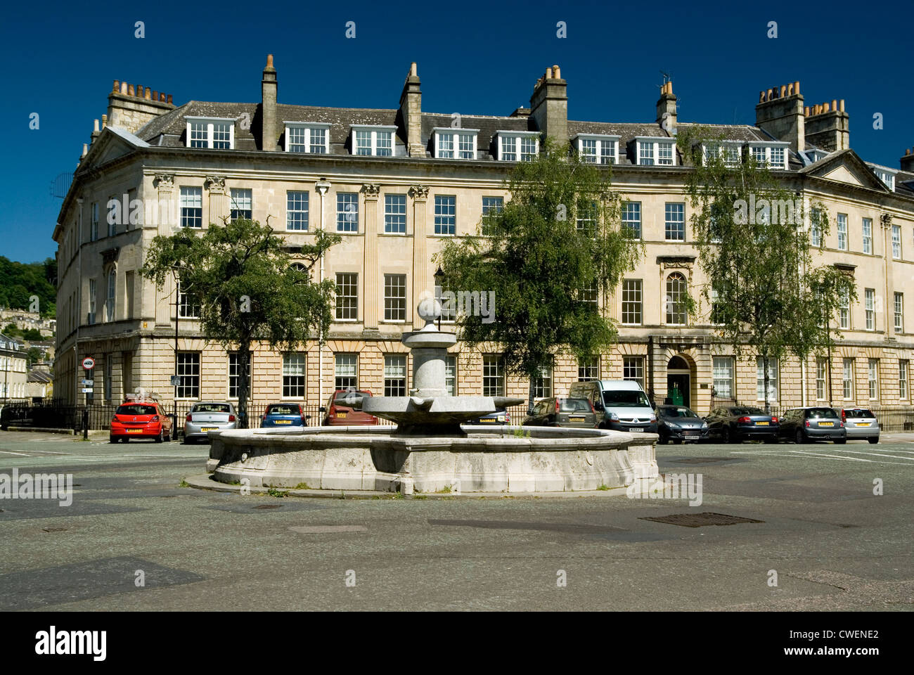 Fontana, Great Pulteney Street, Bath, Somerset. Foto Stock
