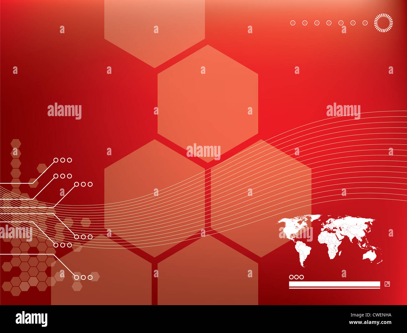 Abstract vettore di fondo con elementi in tecnologia Foto Stock