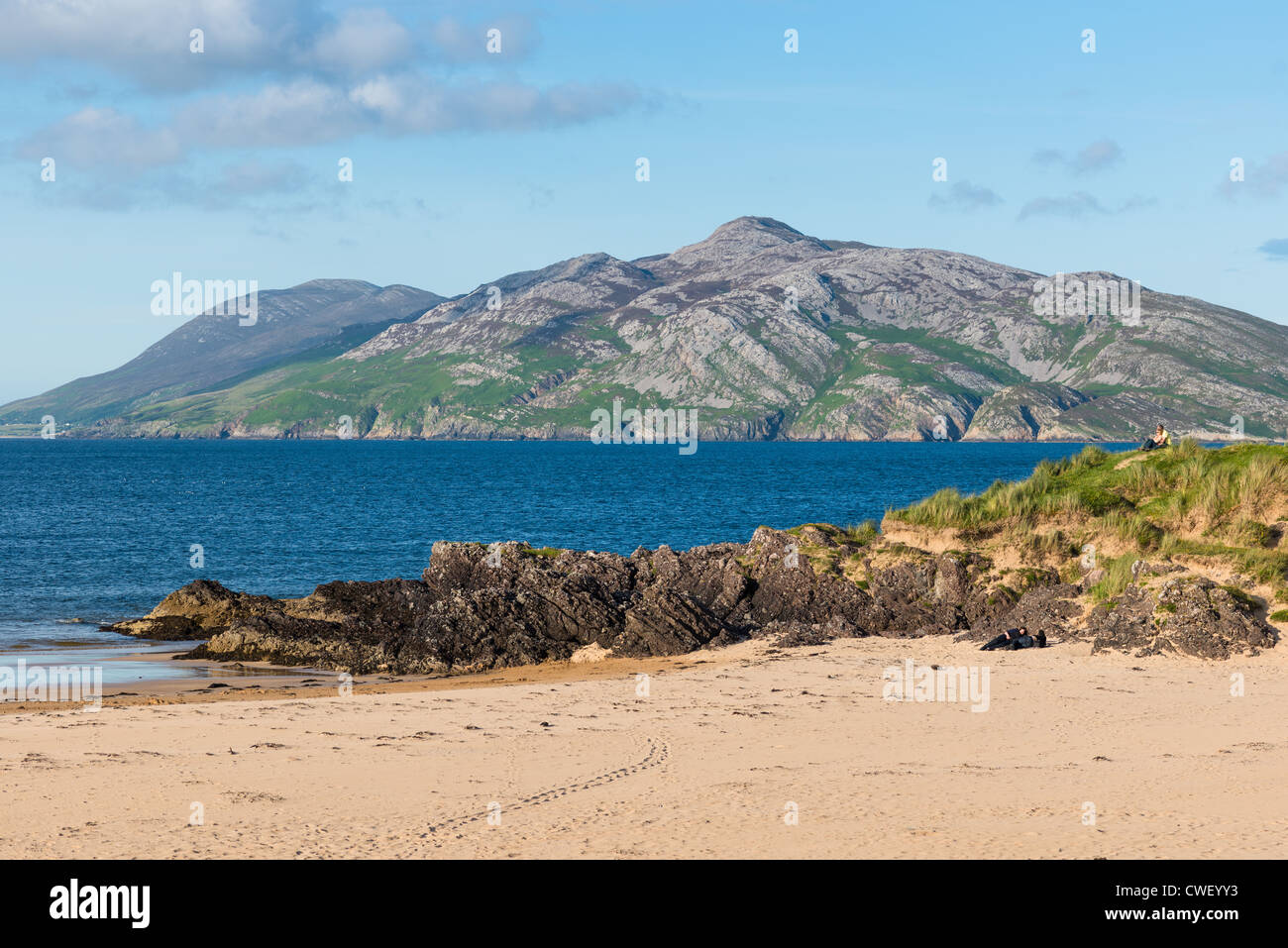 Stocker Strand, Portsalon su Ballymastocker Bay, Donegal, Irlanda.=== immagine ad alta risoluzione con obiettivo Carl Zeiss === Foto Stock