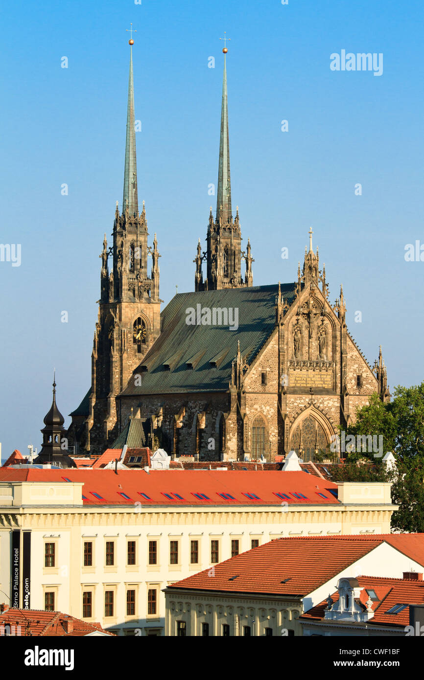 Cattedrale di San Pietro e Paolo, Brno, Repubblica Ceca. Foto Stock