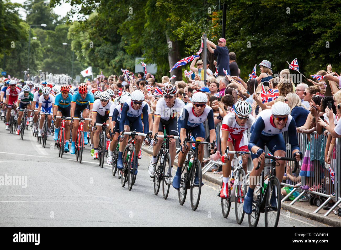 Olympic 2012 Uomini di gara la seconda gamba Foto Stock