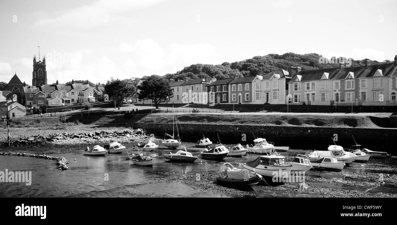 Aberaeron Harbour, Ceredigion, West Wales Foto Stock