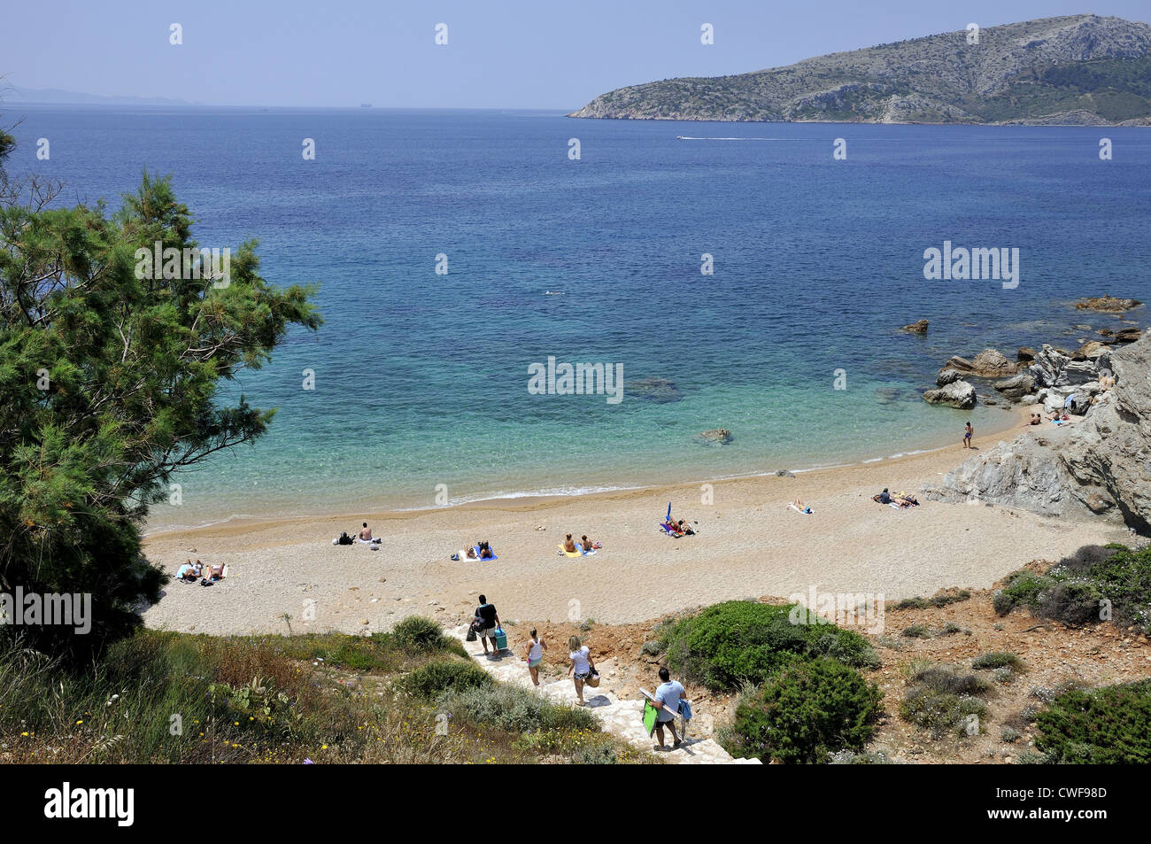 Spiaggia di Legrena Foto Stock