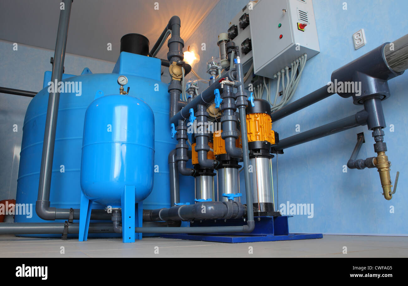 Home plumbing filtrazione e sistema dello ionizzatore Foto Stock