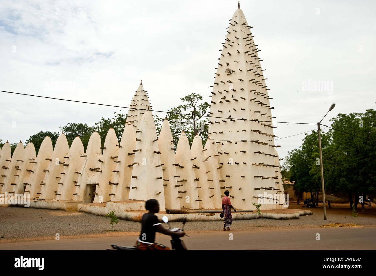 Grande Moschea, Bobo-Dioulasso, in Burkina Faso, Africa occidentale Foto Stock