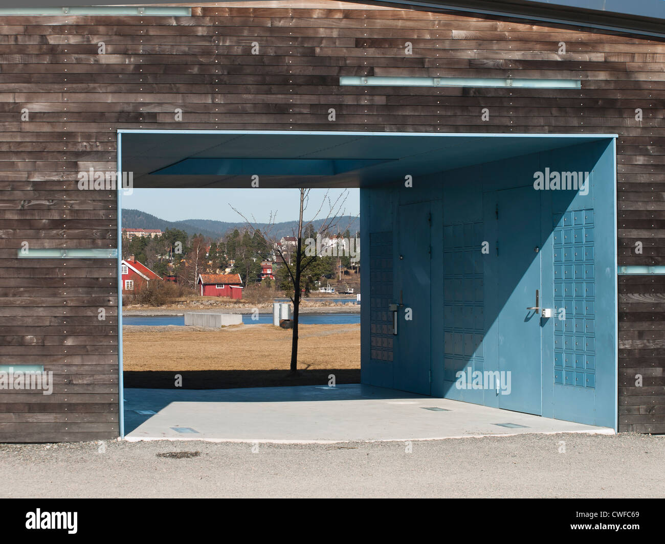 Dettaglio Di Architettura Moderna Un Chiosco Sulla Spiaggia