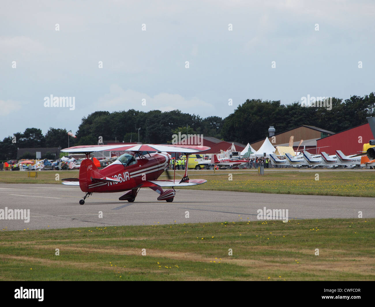 Red Pitts aereo speciale in rullaggio a seppe airfield, Paesi Bassi Foto Stock