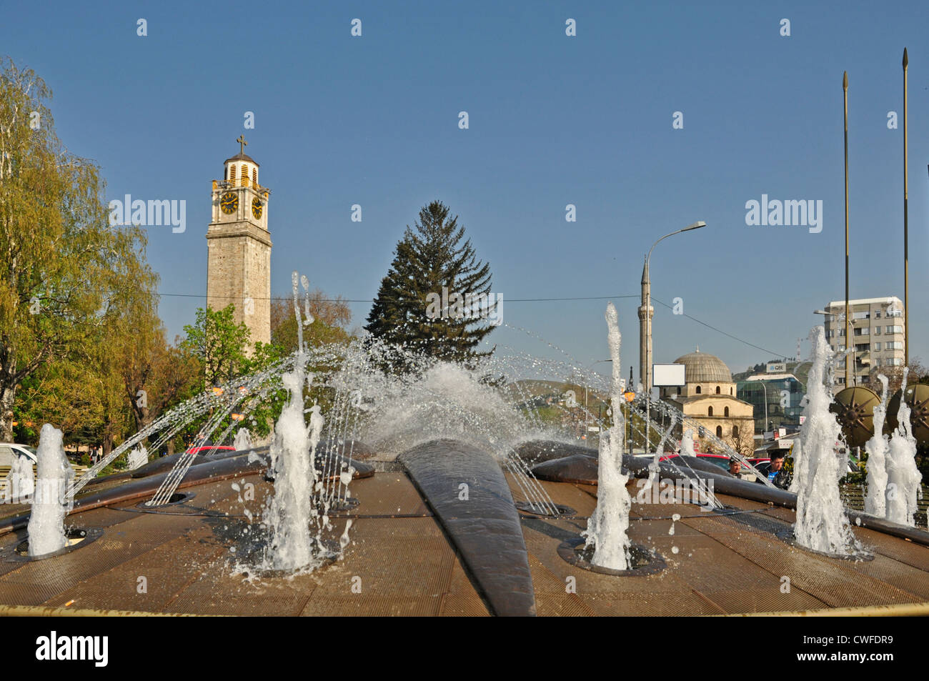L'Europa, Macedonia, Bitola, elaborare fontana Foto Stock