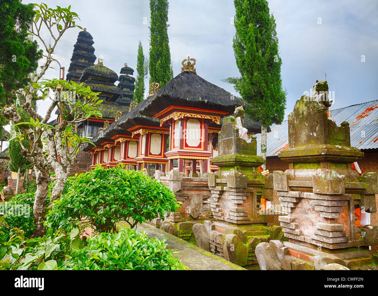 Tradizionale tempio Balinese Pura Beji Foto Stock