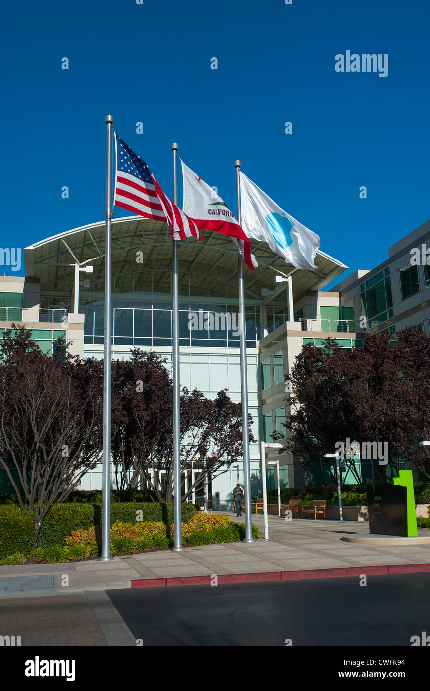 Apple Inc sede californiana di Cupertino CA alta tecnologia mobile phone computer Foto Stock