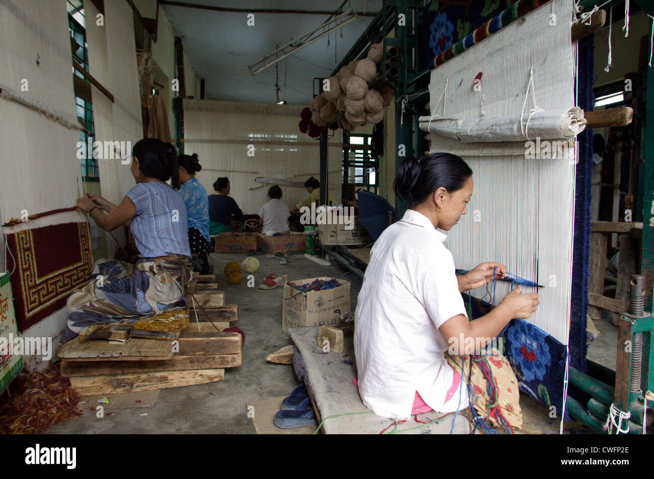 Esilio tibetani in India Foto Stock