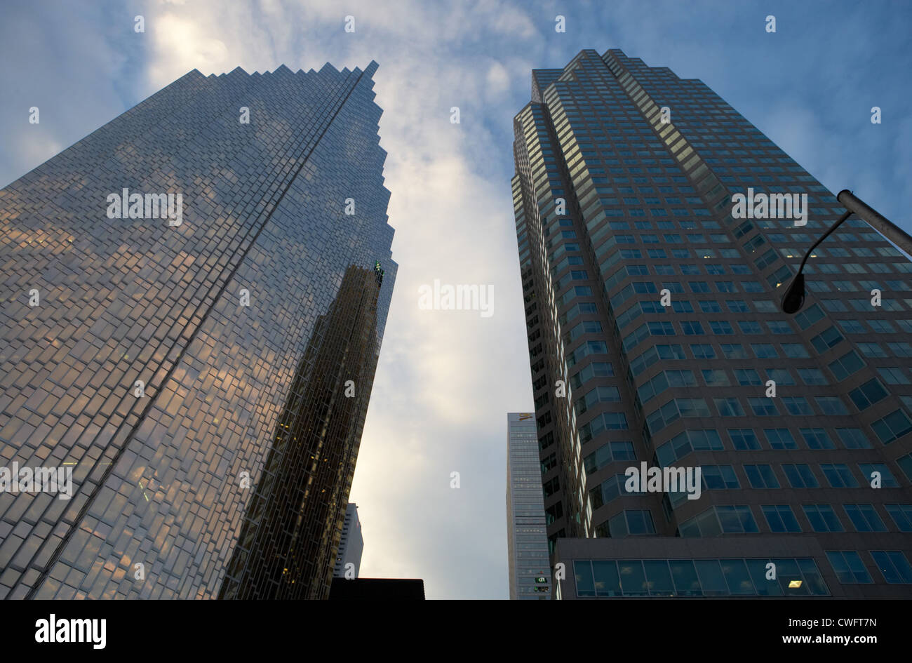 Toronto - grattacieli di RBC Financial Group e TD Bank Foto Stock