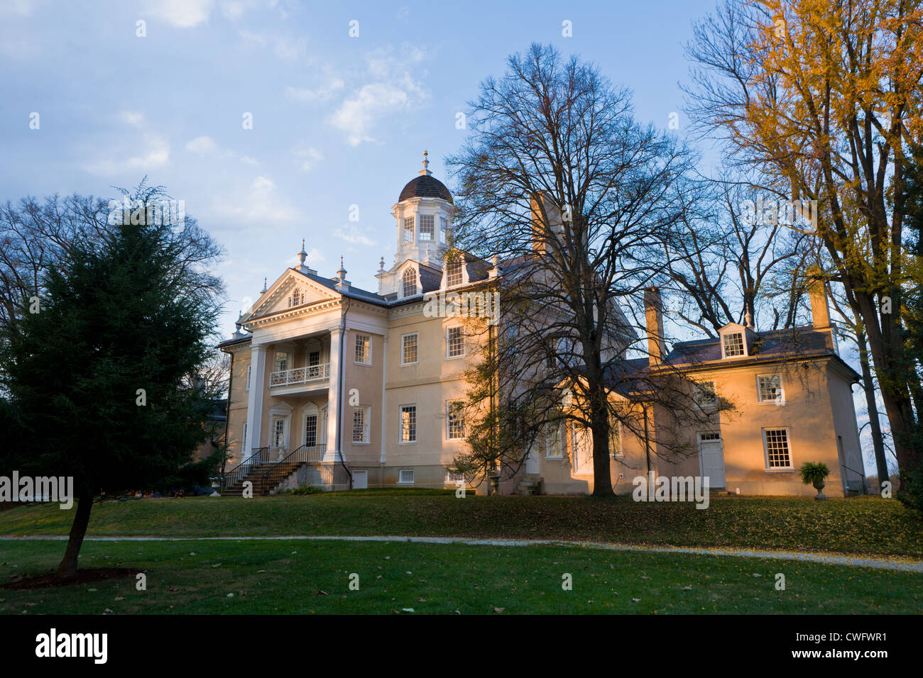Hampton National Historic Site, Towson, Maryland, ottimo esempio di architettura georgiana, era una volta la casa più grande degli Stati Uniti. Foto Stock