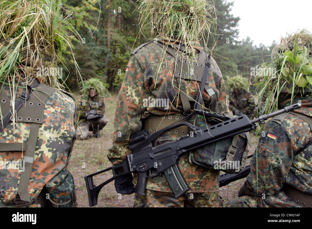 Formazione di base per l'esercito Foto Stock