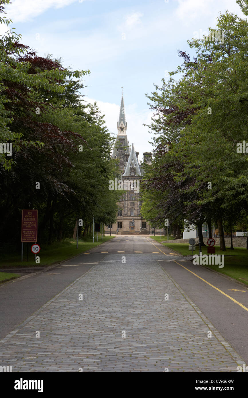 Ingresso al fettes college di Edimburgo, Scozia, Regno Unito Foto Stock
