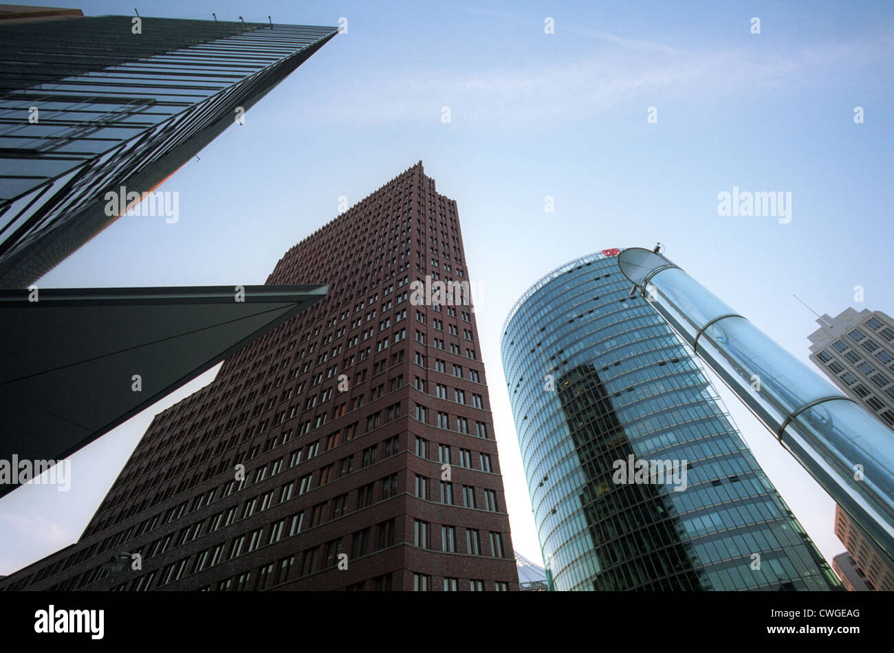 Berlino, grattacieli su Potsdamer Platz Foto Stock