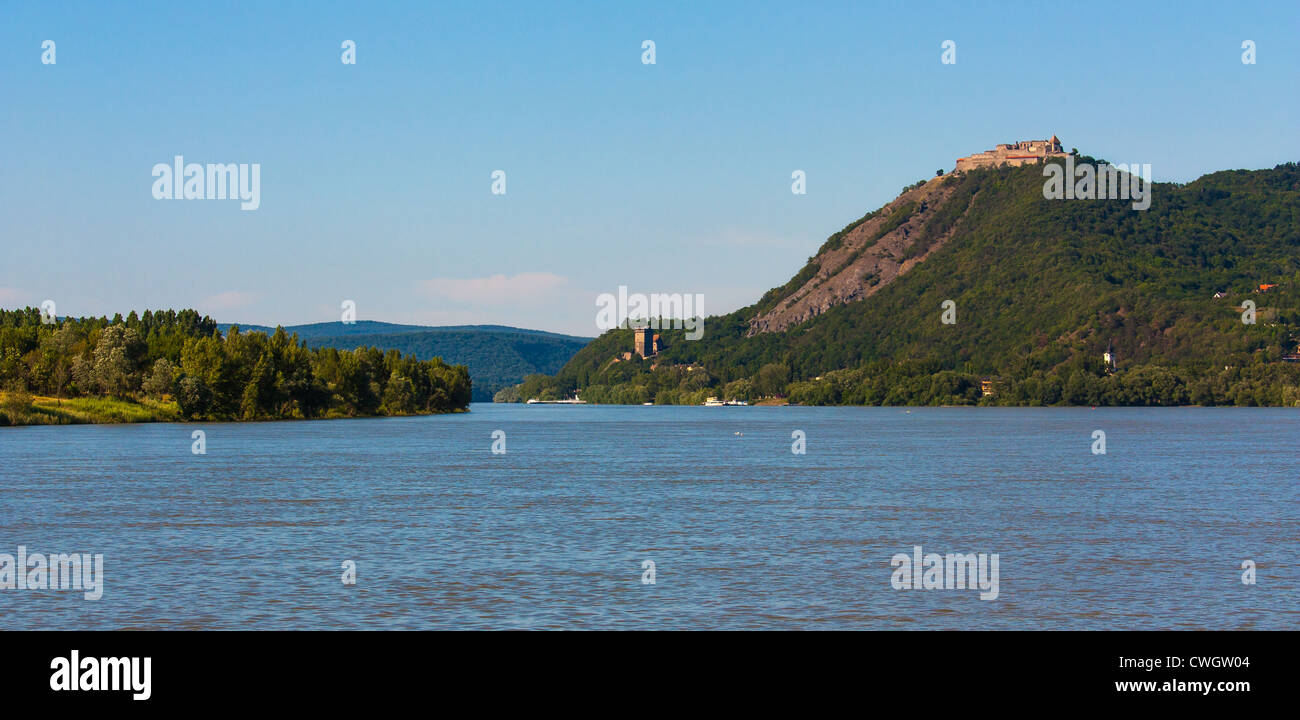 Il castello di Visegrad in Ungheria, l'Europa. Foto Stock