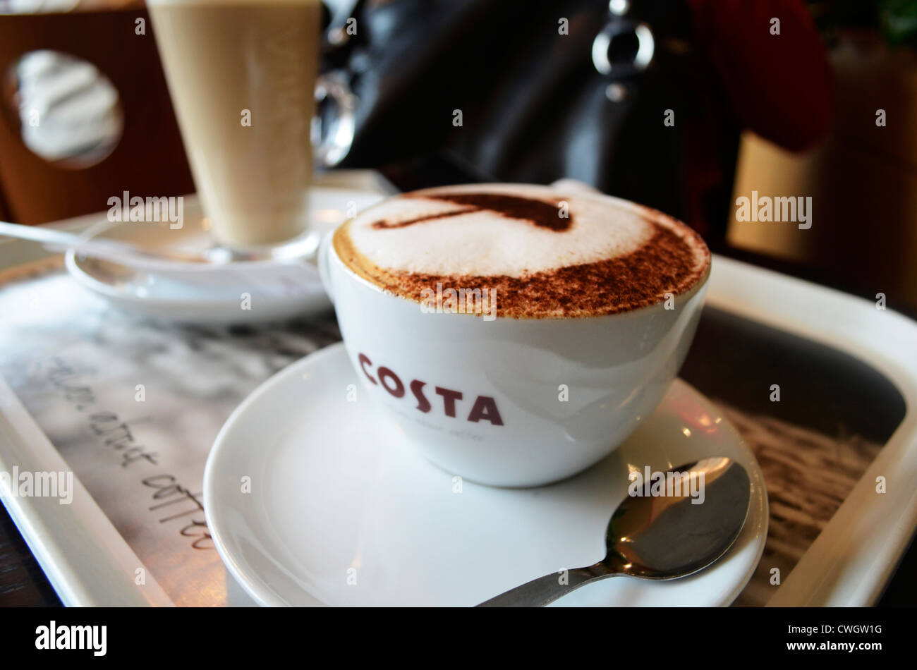 Costa Coffee Cappuccino Foto Stock