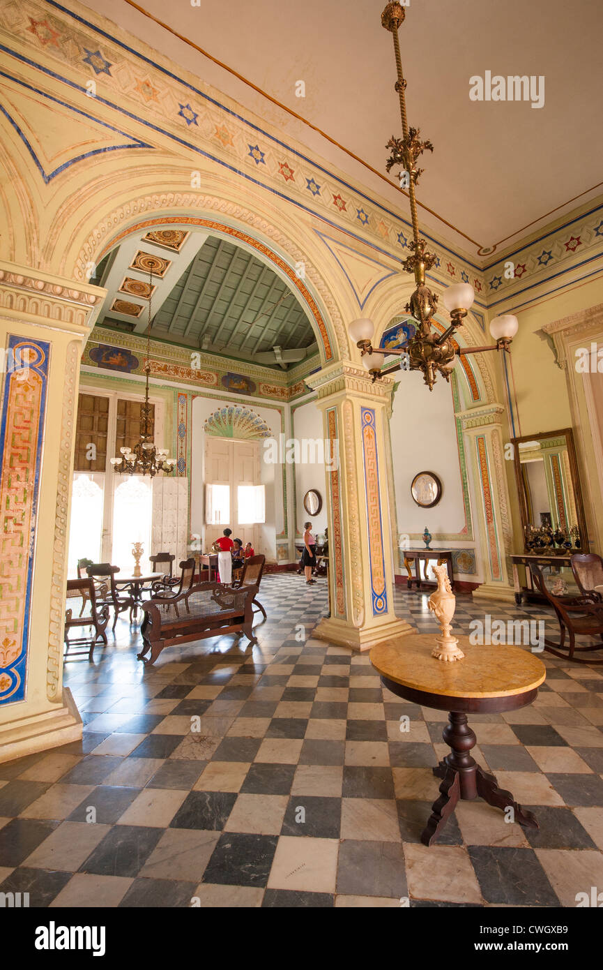 Interno del Palazzo Cantero, Trinidad, Cuba, Sito Patrimonio Mondiale dell'UNESCO. Foto Stock