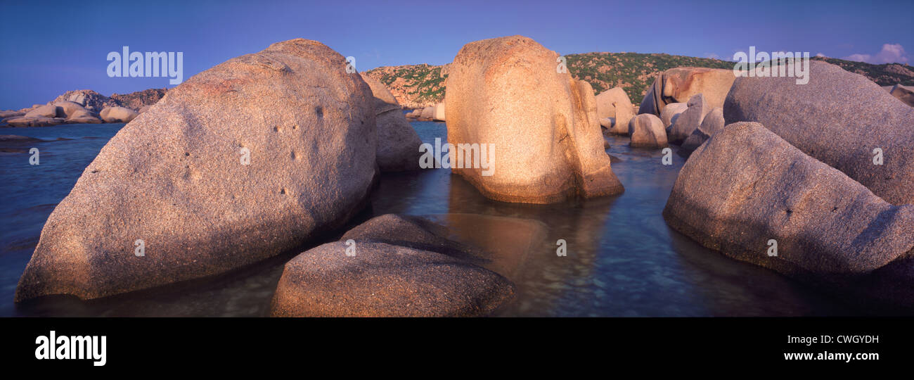 I blocchi di granito, Capo Testa, Sardegna Foto Stock