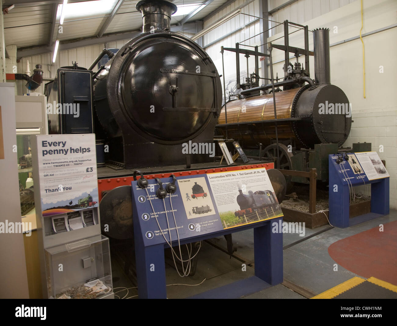 George Stephenson Steam Railway Museum North Shields Northumberland Inghilterra Foto Stock