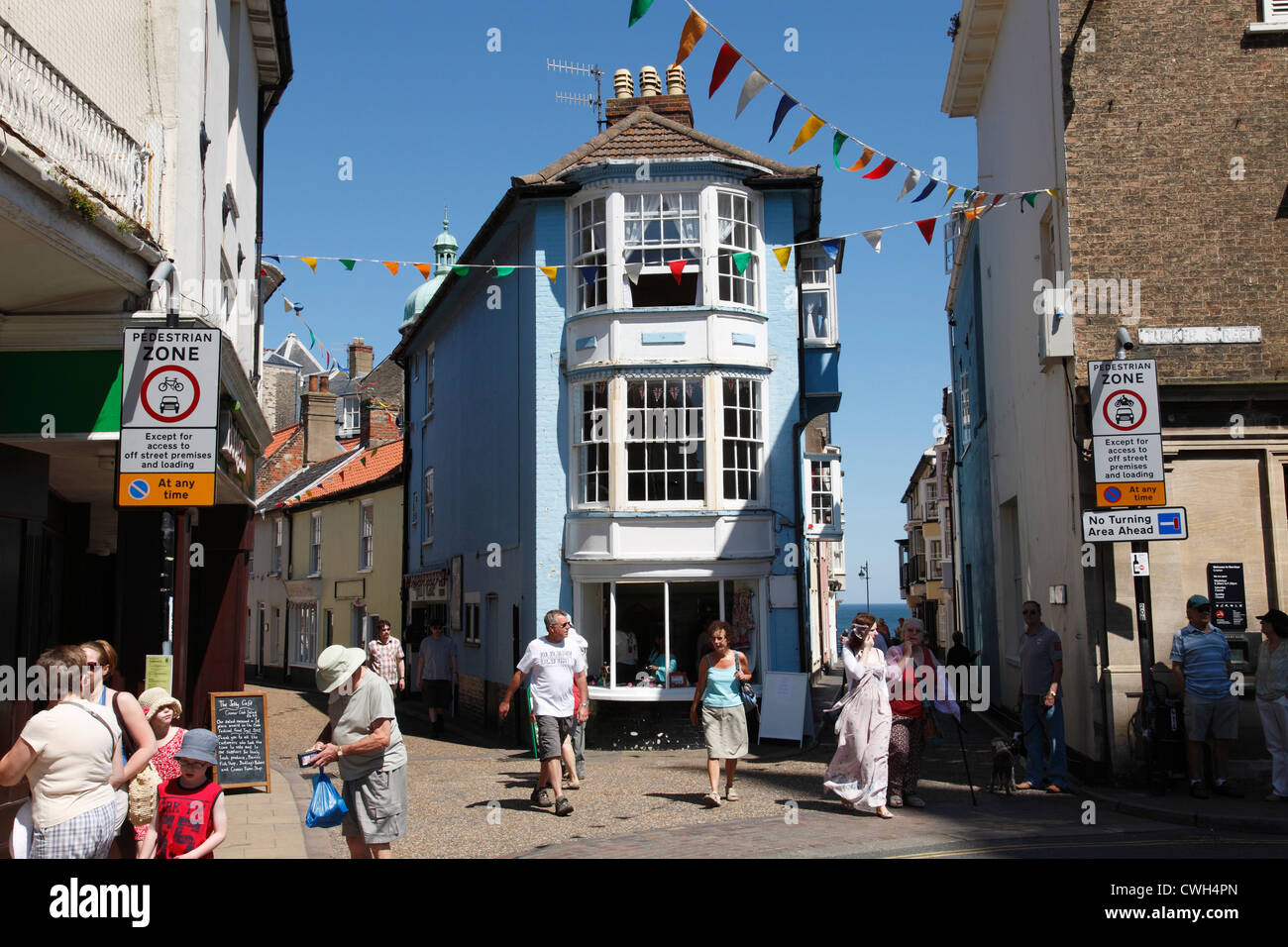Jetty Street, Cromer, North Norfolk, Inghilterra, Regno Unito Foto Stock