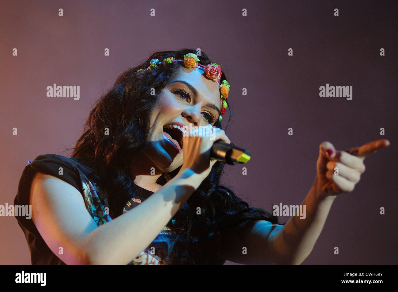 BENICASSIM, Spagna - 14 Luglio: Jessie J esegue a FIB sulla luglio 14, 2012 a Benicassim, Spagna. Foto Stock