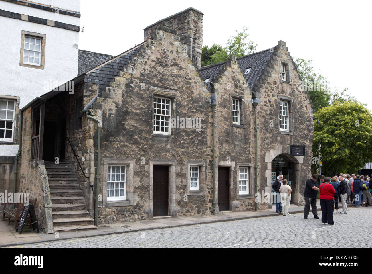 Il santuario abbazia holyrood Edimburgo, Scozia, Regno Unito Foto Stock