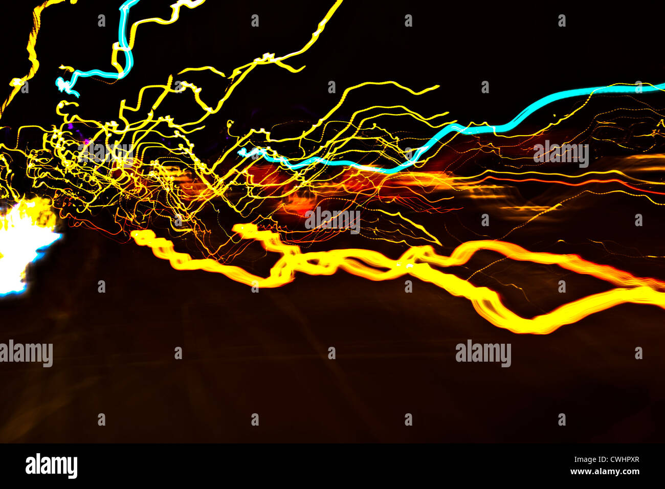 Lampade,abstract,via lighting Foto Stock