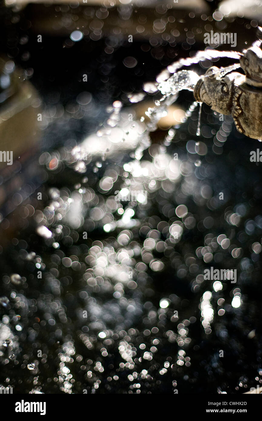 Waterdrop,iniettare,bip Foto Stock