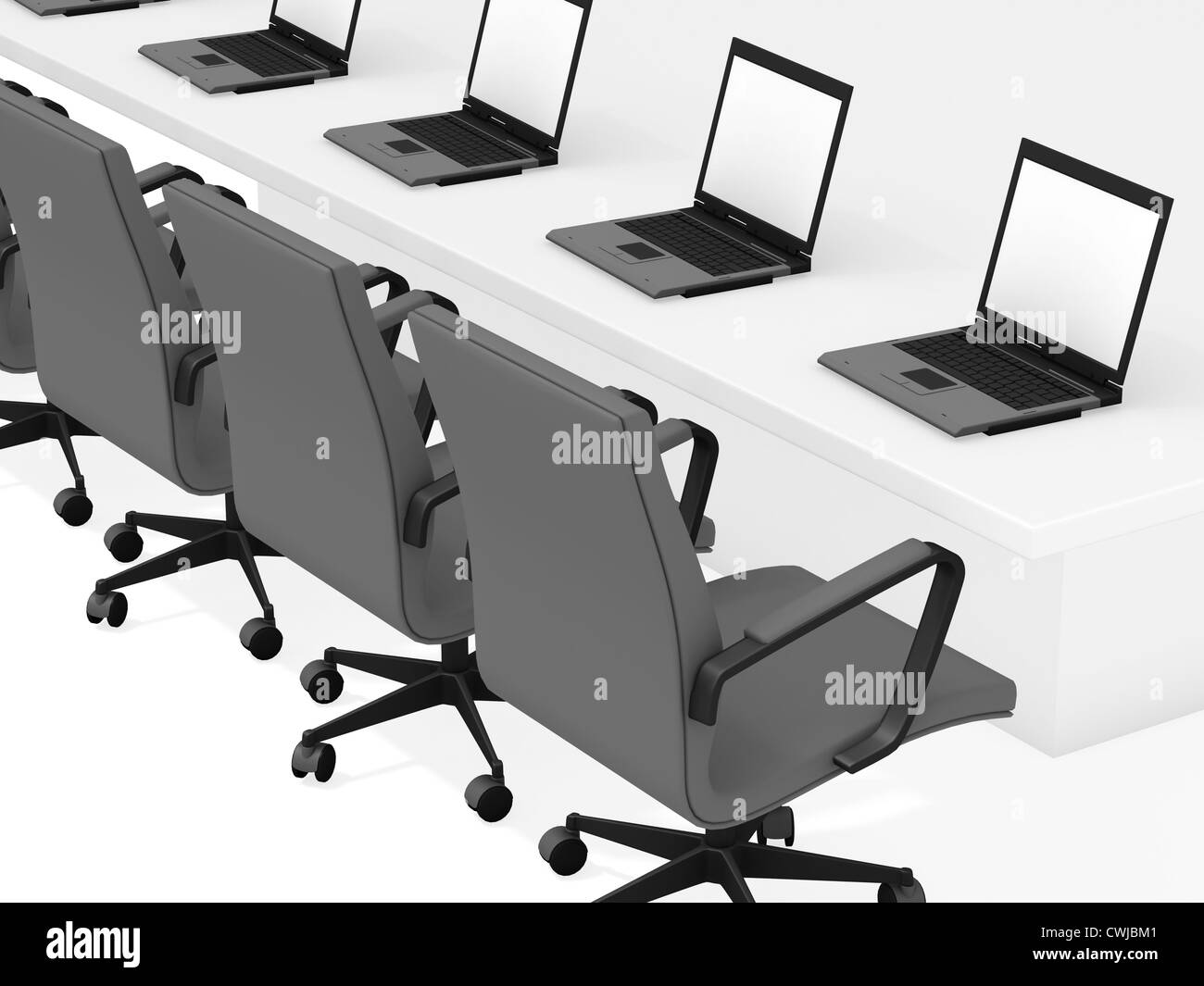 Call center senza persone Foto Stock