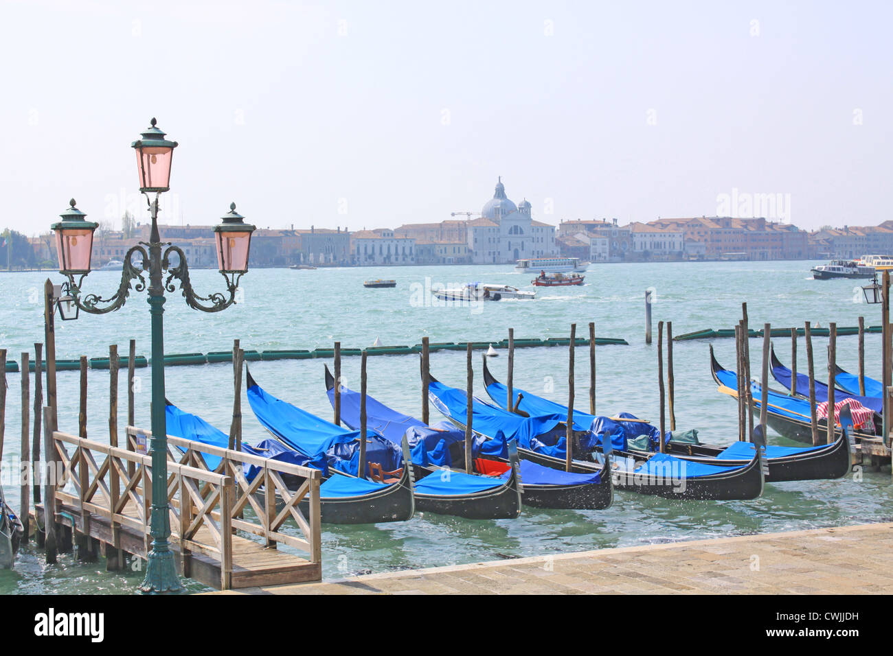 L'Italia. Venezia. I canali della città. Gondoliere Foto Stock