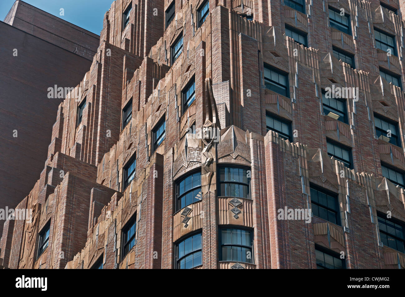 Il General Electric Building, noto anche come 570 Lexington Avenue di New York City Foto Stock