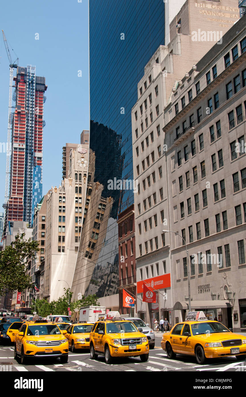 Architecture West 58th Street 5th Avenue Manhattan, New York City , America, Stati Uniti d'America, USA Foto Stock