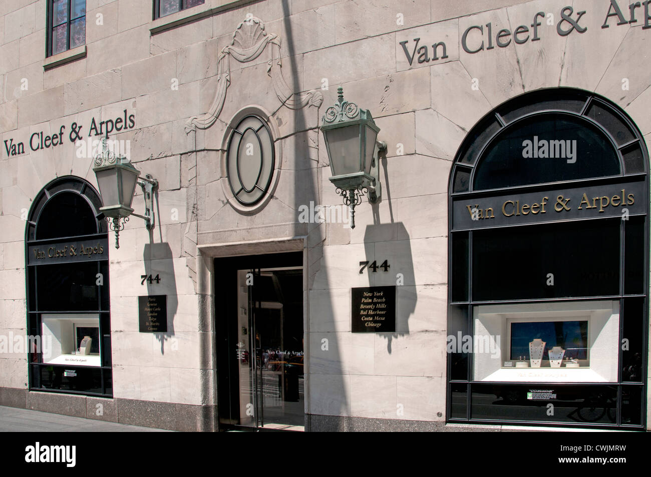 Van Cleef & Arpels Quinta Avenue di New York City Manhattan Foto Stock