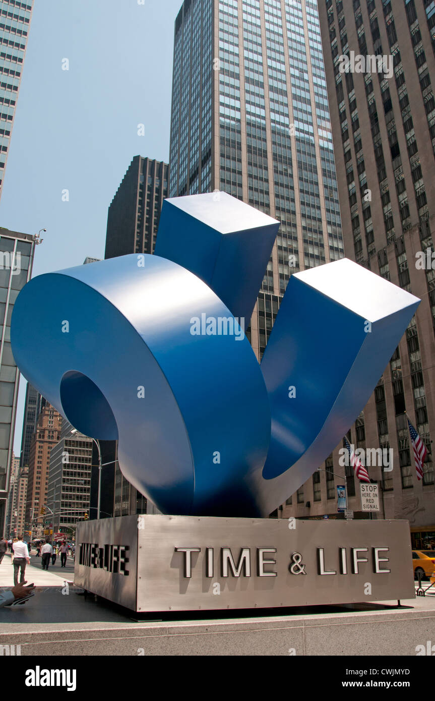 Time & Life Building Sixth Avenue di New York City Foto Stock