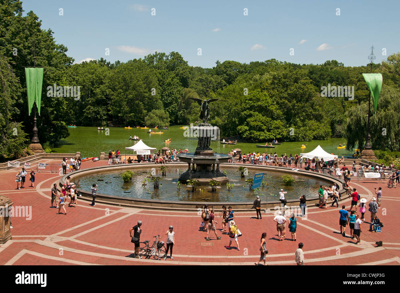 Il Central Park di New York City Manhattan Stati Uniti Foto Stock