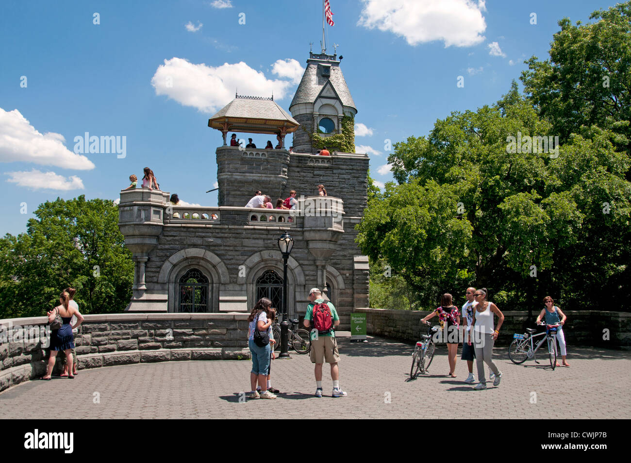 Castello del Belvedere è un edificio di Central Park a New York Manhattan Stati Uniti Foto Stock